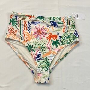 Old Navy Tropical High-Waisted Bikini Bottom